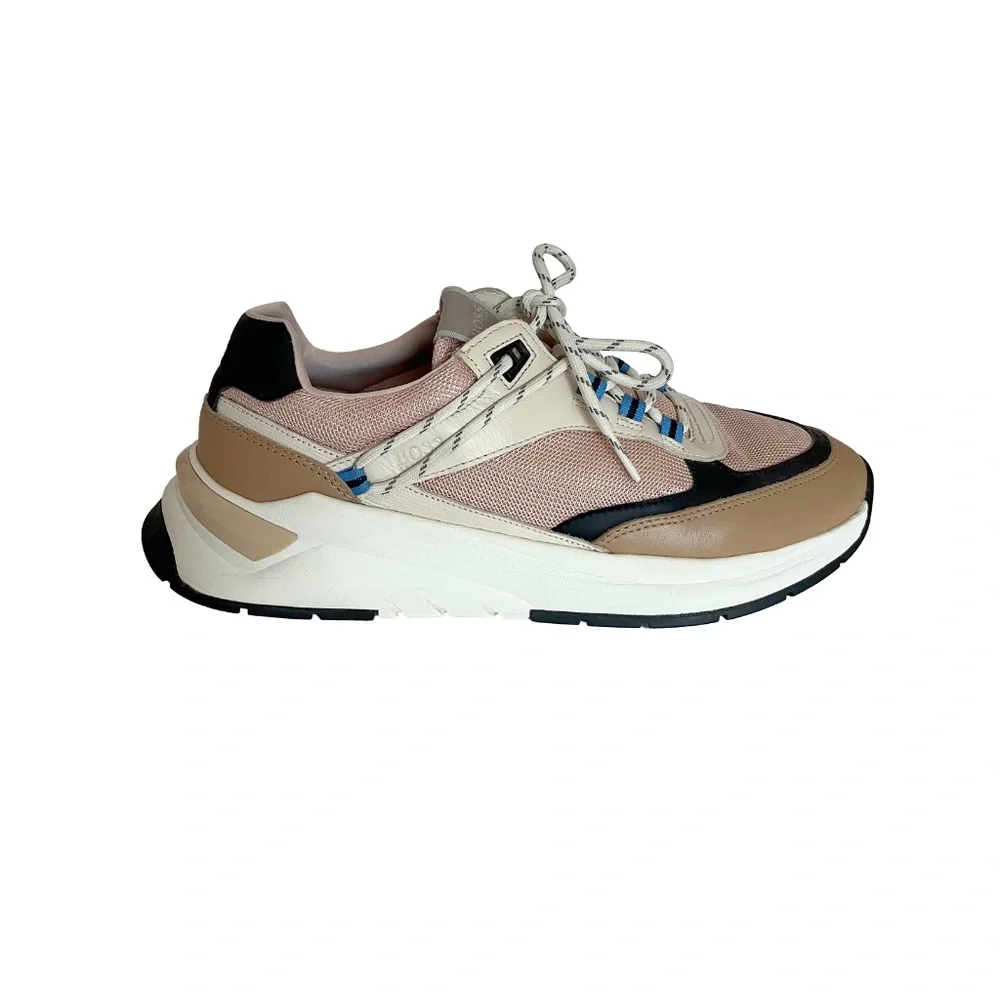 BOSS Sneakers with Leather Details - Picture 3 of 10